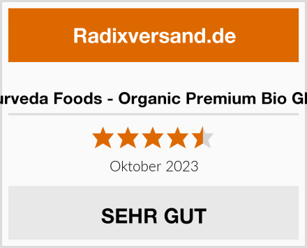  Ayurveda Foods - Organic Premium Bio Ghee Test