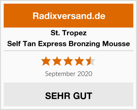 St.Tropez Self Tan Express Bronzing Mousse Test
