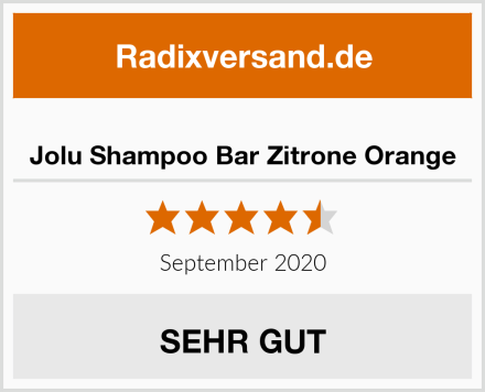  Jolu Shampoo Bar Zitrone Orange Test
