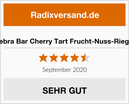  Zebra Bar Cherry Tart Frucht-Nuss-Riegel Test
