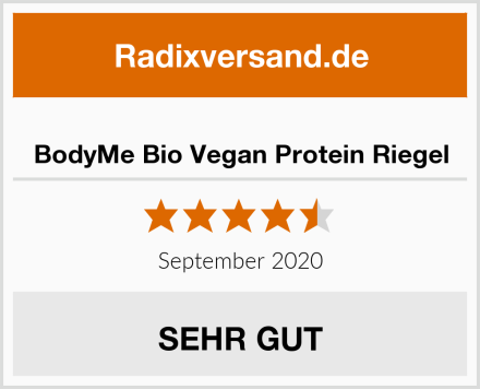  BodyMe Bio Vegan Protein Riegel Test