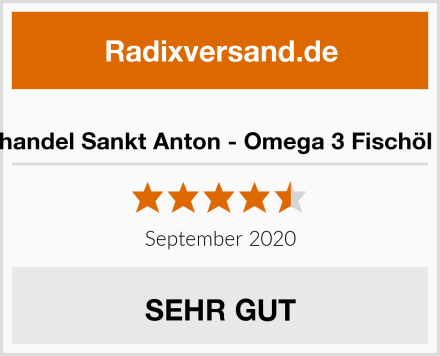  Kräuterhandel Sankt Anton - Omega 3 Fischöl Kapseln Test