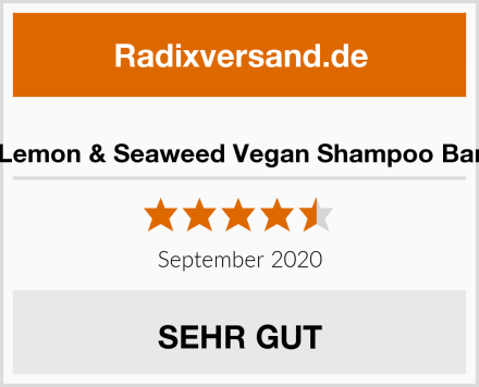  Lemon & Seaweed Vegan Shampoo Bar Test