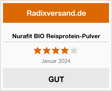  Nurafit BIO Reisprotein-Pulver Test