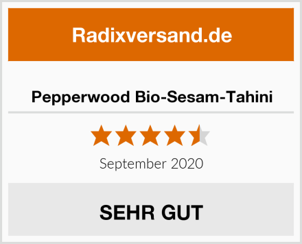  Pepperwood Bio-Sesam-Tahini Test